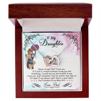 Load image into Gallery viewer, My Baby Girl - Interlocking Heart Necklace