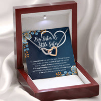 Load image into Gallery viewer, TO MY SISTER BOND INTERLOCKING NECKLACE GIFT SET