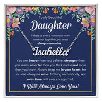 Load image into Gallery viewer, TO MY DAUGHTER BRAVER NAME NECKLACE GIFT SET