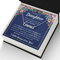 Load image into Gallery viewer, TO MY DAUGHTER BRAVER NAME NECKLACE GIFT SET