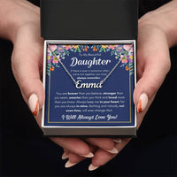 Load image into Gallery viewer, TO MY DAUGHTER BRAVER NAME NECKLACE GIFT SET