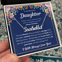 Load image into Gallery viewer, TO MY DAUGHTER BRAVER NAME NECKLACE GIFT SET