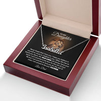 Load image into Gallery viewer, TO MY DAUGHTER OLD LION NAME NECKLACE GIFT SET
