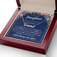 Load image into Gallery viewer, TO MY DAUGHTER BRAVER NAME NECKLACE GIFT SET