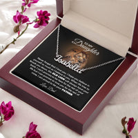 Load image into Gallery viewer, TO MY DAUGHTER OLD LION NAME NECKLACE GIFT SET