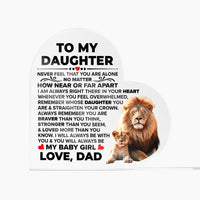 Load image into Gallery viewer, TO MY DAUGHTER BRAVER ACRYLIC HEART