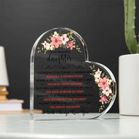 Load image into Gallery viewer, To My Beautiful Daughter Acrylic Heart Plaque