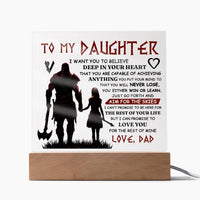 Load image into Gallery viewer, TO MY DAUGHTER SKIES ACRYLIC PLAQUE 2