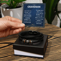 Load image into Gallery viewer, Love You Forever To My Grandson Bracelet Achieve Anything