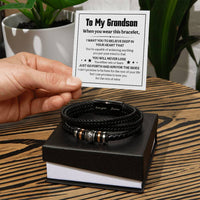 Load image into Gallery viewer, Love You Forever To My Grandson Bracelet Believe Deep