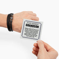 Load image into Gallery viewer, Love You Forever To My Grandson Bracelet Pages Of My Life
