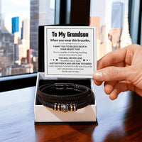 Load image into Gallery viewer, Love You Forever To My Grandson Bracelet Believe Deep