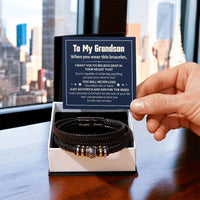 Load image into Gallery viewer, Love You Forever To My Grandson Bracelet Will Never Lose