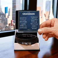 Load image into Gallery viewer, Love You Forever To My Grandson Bracelet Achieve Anything