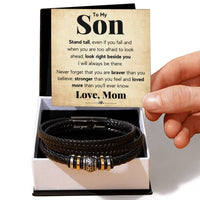 Load image into Gallery viewer, TO MY SON STAND TALL BRACELET