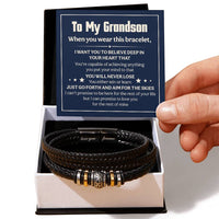 Load image into Gallery viewer, Love You Forever To My Grandson Bracelet Will Never Lose
