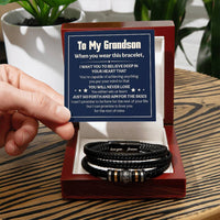Load image into Gallery viewer, Love You Forever To My Grandson Bracelet Will Never Lose