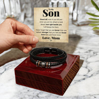 Load image into Gallery viewer, TO MY SON STAND TALL BRACELET