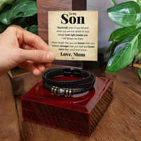 Load image into Gallery viewer, TO MY SON STAND TALL BRACELET