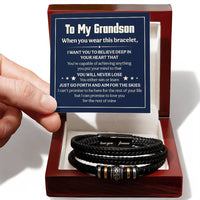 Load image into Gallery viewer, Love You Forever To My Grandson Bracelet Will Never Lose