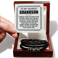Load image into Gallery viewer, Love You Forever To My Grandson Bracelet Pages Of My Life
