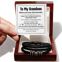 Load image into Gallery viewer, Love You Forever To My Grandson Bracelet Believe Deep