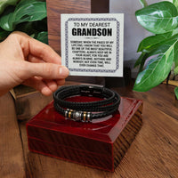 Load image into Gallery viewer, Love You Forever To My Grandson Bracelet Pages Of My Life