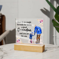 Load image into Gallery viewer, Acrylic Square Design Grandpa