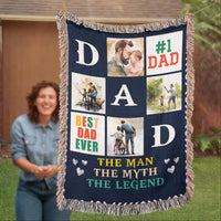 Load image into Gallery viewer, Best Dad Ever - Woven Blanket