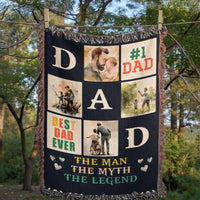 Load image into Gallery viewer, Best Dad Ever - Woven Blanket