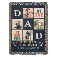 Load image into Gallery viewer, Best Dad Ever - Woven Blanket