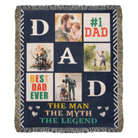 Load image into Gallery viewer, Best Dad Ever - Woven Blanket