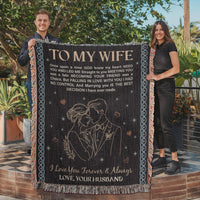 Load image into Gallery viewer, To My Wife - Heirloom Woven Blanket