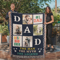 Load image into Gallery viewer, Best Dad Ever - Woven Blanket