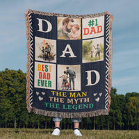 Load image into Gallery viewer, Best Dad Ever - Woven Blanket