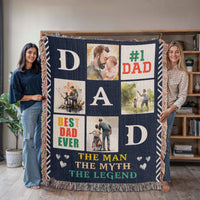 Load image into Gallery viewer, Best Dad Ever - Woven Blanket