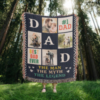 Load image into Gallery viewer, Best Dad Ever - Woven Blanket