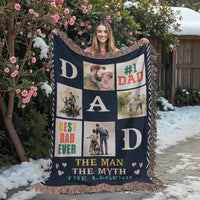 Load image into Gallery viewer, Best Dad Ever - Woven Blanket