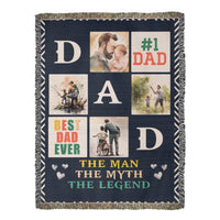 Load image into Gallery viewer, Best Dad Ever - Woven Blanket