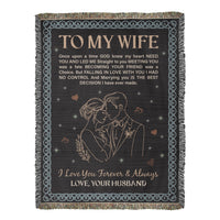 Load image into Gallery viewer, To My Wife - Heirloom Woven Blanket
