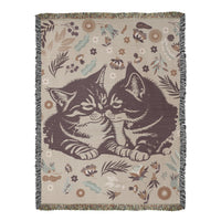 Load image into Gallery viewer, Snuggling Kitties - Woven Blanket