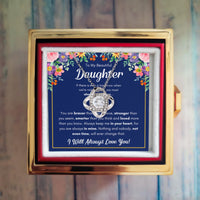 Load image into Gallery viewer, Braver Name - Daughter Birthday Necklace with Rose Box
