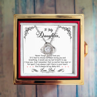 Load image into Gallery viewer, Breathing Interlocking - Daughter Birthday Necklace with Rose Box
