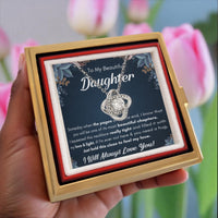 Load image into Gallery viewer, Chapters Squeezed Name - Daughter Birthday Necklace with Rose Box