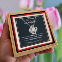 Load image into Gallery viewer, Badass Crown - Daughter Birthday Necklace with Rose Box