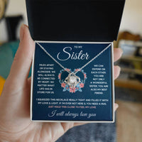 Load image into Gallery viewer, TO MY SISTER SQUEEZED LOVE KNOT NECKLACE GIFT SET