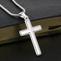 Load image into Gallery viewer, TO MY SON THIS OLD LION CROSS NECKLACE GIFT SET
