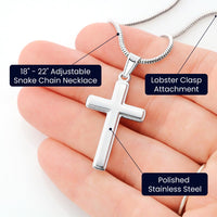 Load image into Gallery viewer, TO MY SON THIS OLD LION CROSS NECKLACE GIFT SET