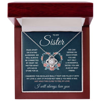 Load image into Gallery viewer, TO MY SISTER SQUEEZED LOVE KNOT NECKLACE GIFT SET